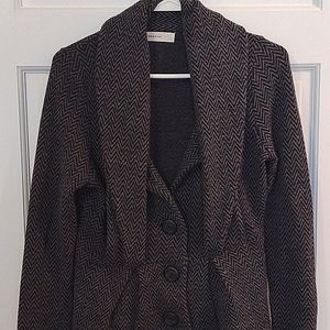 Sleeping in snow cardigan blazer
